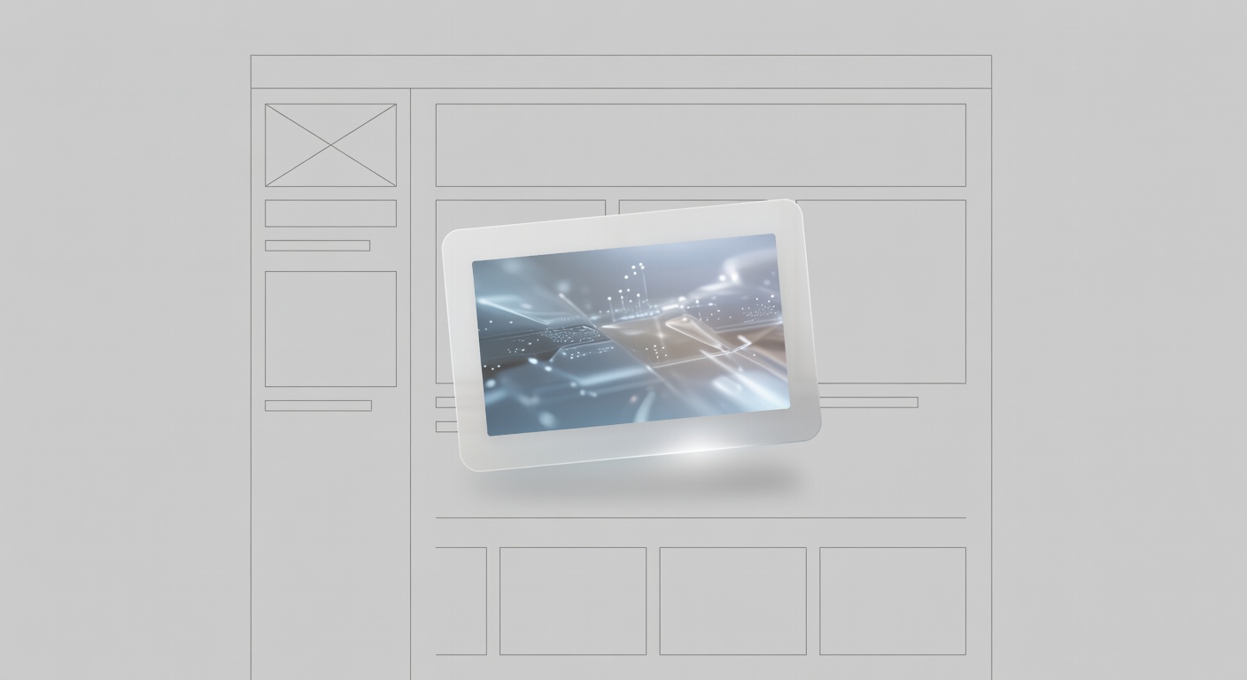 Modern Web Design Layout Wireframes